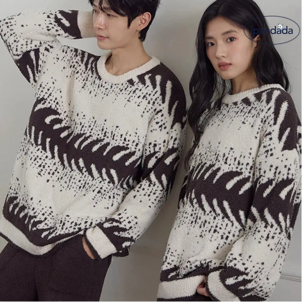 フリース カップル パジャマ 厚手 秋冬 長袖 ゆったり 男女兼用 ルームウェア 可愛い 暖かい あったか 長袖 部屋着 ふわもこ モコモコ クリスマスプレゼント ID3527 コーディネート＞ペアルック