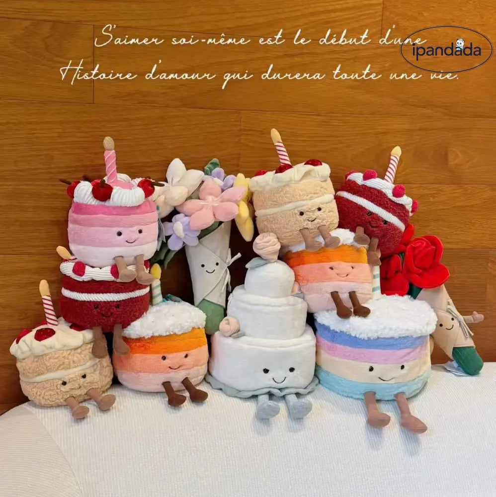 ケーキ おもちゃ 手持ちの花 ぬいぐるみ 友達 彼氏 彼女 誕生日プレゼント ドール ID4133