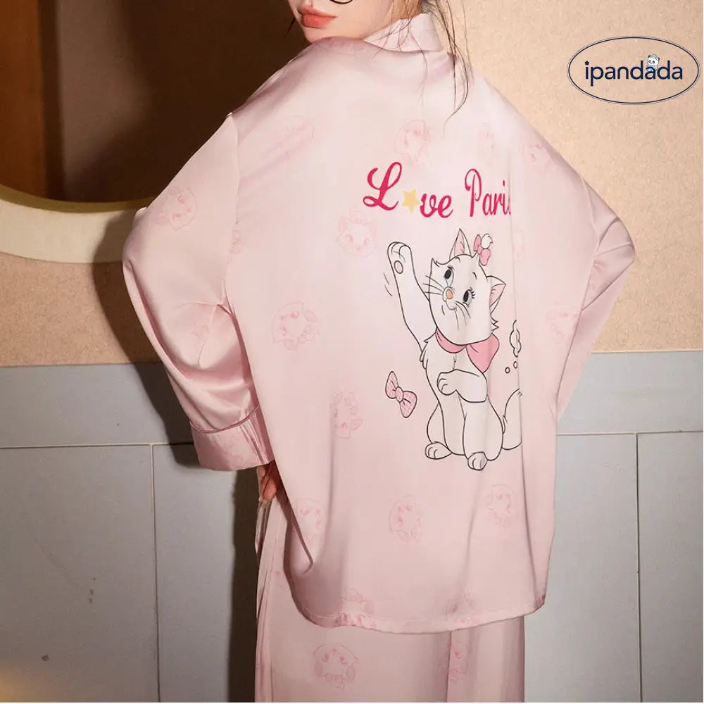 【ギフト】マイメロディ パジャマ レディース 春夏 長袖 リラックス ルームウェア セット 上下セット セットアップ パジャマ 部屋着 寝間着 ID4312 レディース＞セットアップ