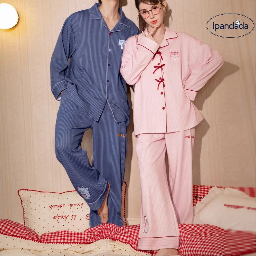 マリーちゃん コラボ ゆったり 可愛い カップルパジャマ セット 軽くて柔らか 肌触り最高 超快適 ルームウェア 春 新作 ディズニー ペアルック ID4095 コーディネート＞ペアルック
