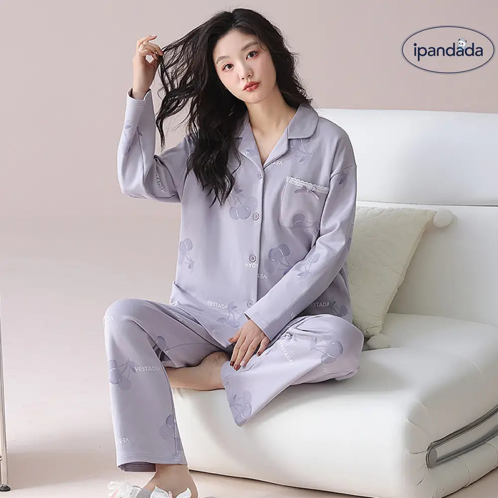 パジャマ 綿100％ ルームウェア レディース 長袖 長ズボン 花柄 ウエストゴム 上下セット セットアップ ロングパンツ コットン おしゃれ 可愛い カジュアル 春 秋 冬 柔らかい エレガンス 快適 ゆったり 部屋着 寝巻き 寝間着