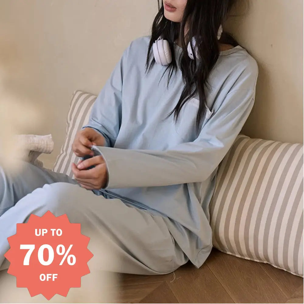 レディース パジャマ 春夏 新作 長袖 ロングパンツ 肌に優しい カジュアル シンプル ポケット付き ルームウェア ID4734