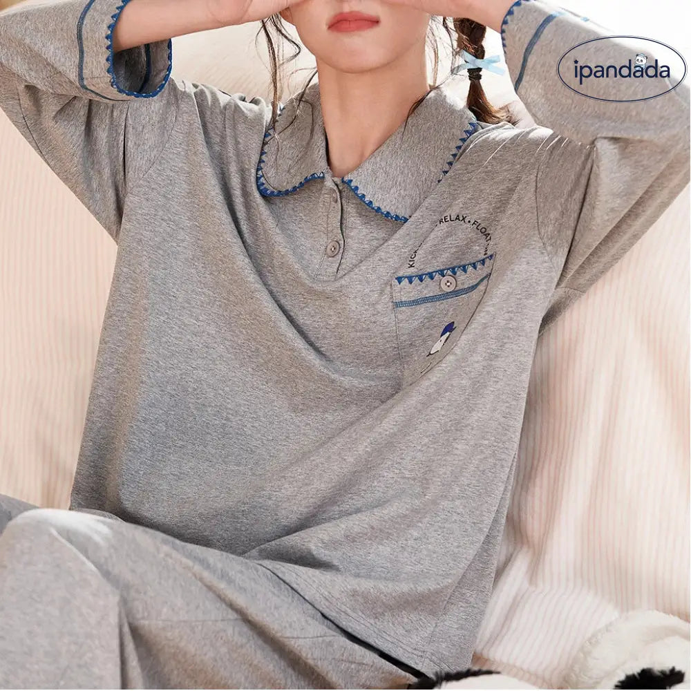 スヌーピー コットン 長袖 パジャマ レディース 新作 シンプル 可愛い アニメ 春秋 セット ID4175