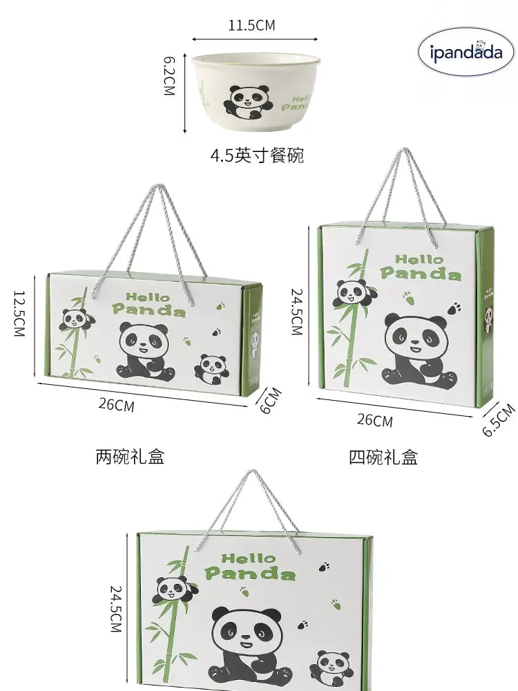 ID1598 ギフト用 ボウルと箸 磁器 ボウルセット 飯用ボウル 家庭用 陶磁器 セット 食器 お返し用 ボウルと皿 ギフトボックス入り