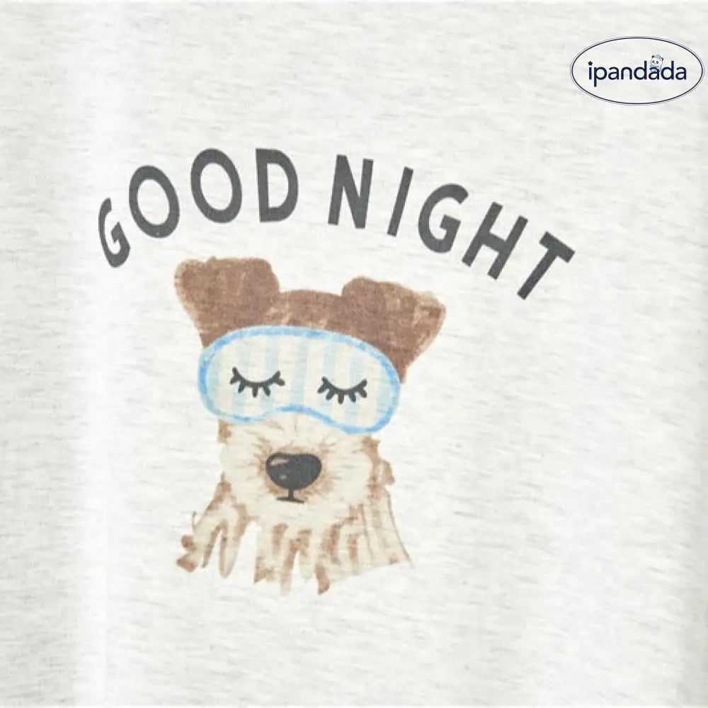 ID812 good night パジャマ ワンピース 軽量 レディース 犬柄 ウサギ 半袖 接触冷感 夏 感 大人用 可愛い 入院 産後 レディース＞ワンピース