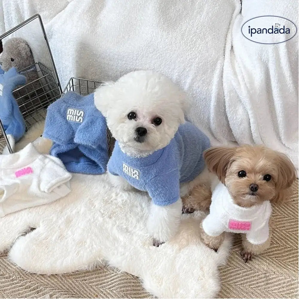 韓国風 ふわふわ ニット セーター ペット犬 シュナウザー ポメラニアン ビション フリーゼ ネコ 秋冬 ウェア 保温 インナー ID2892