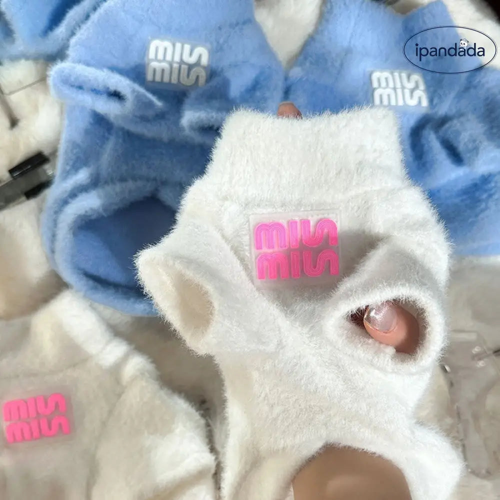 韓国風 ふわふわ ニット セーター ペット犬 シュナウザー ポメラニアン ビション フリーゼ ネコ 秋冬 ウェア 保温 インナー ID2892