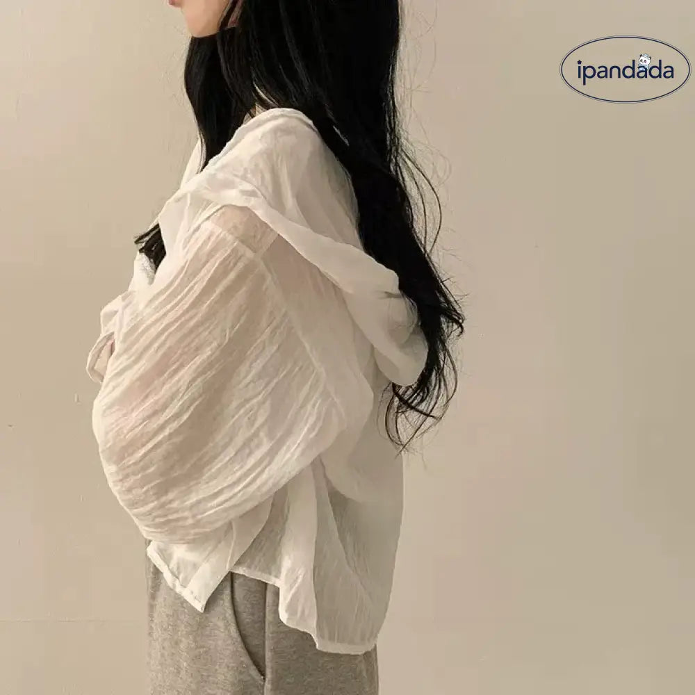 ID1601 韓国風 ゆったり フード付き 薄手 日焼け止め ジャケット レディース 夏 新作 フレッシュ 体型カバー 小柄向け 長袖 トップス