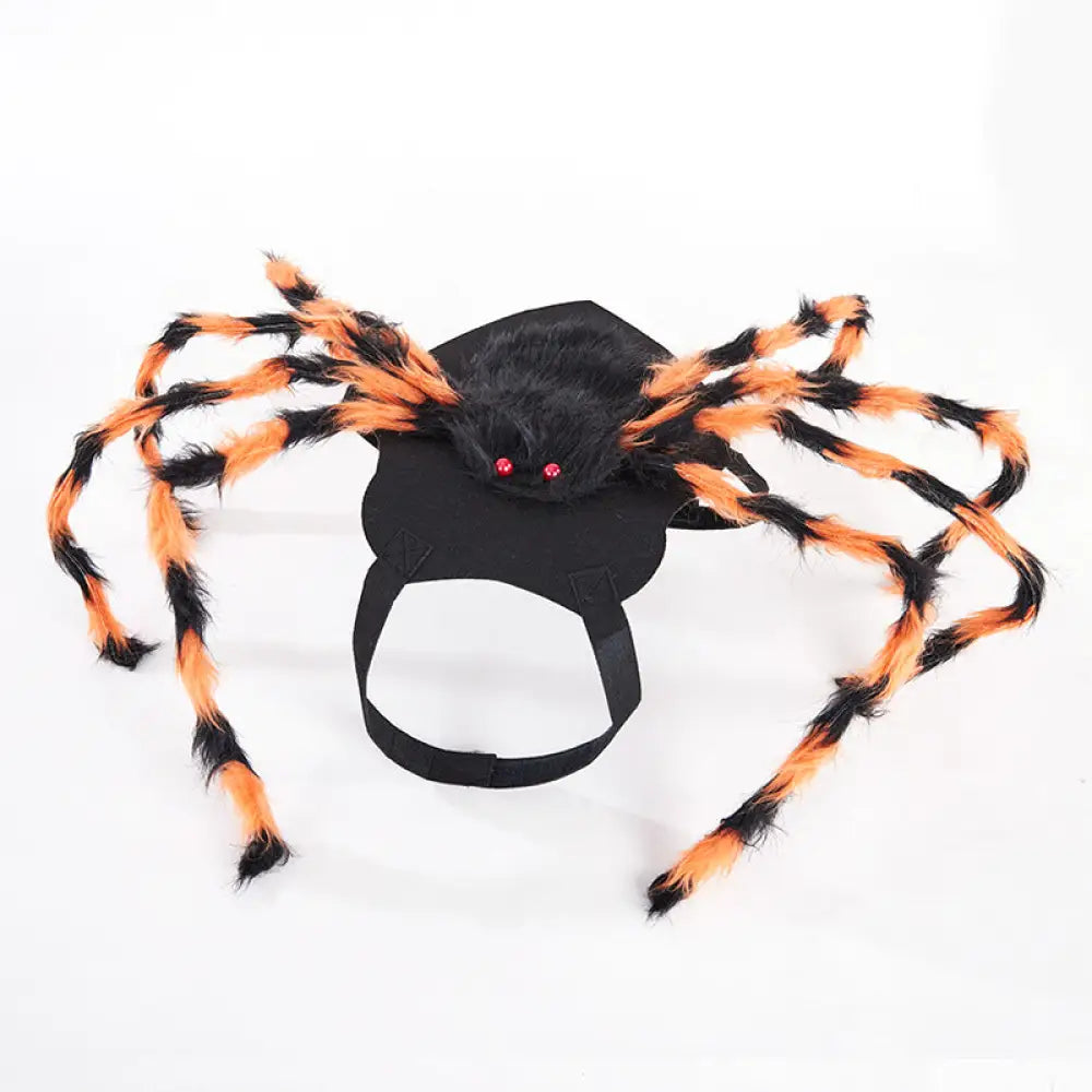 ハロウィン ペット コスチューム 面白い クモ バックパック 創造的 ネコ 犬 大小犬 パーティー 装飾 ペットウェア ID2748 オレンジ / 106*40*26cm