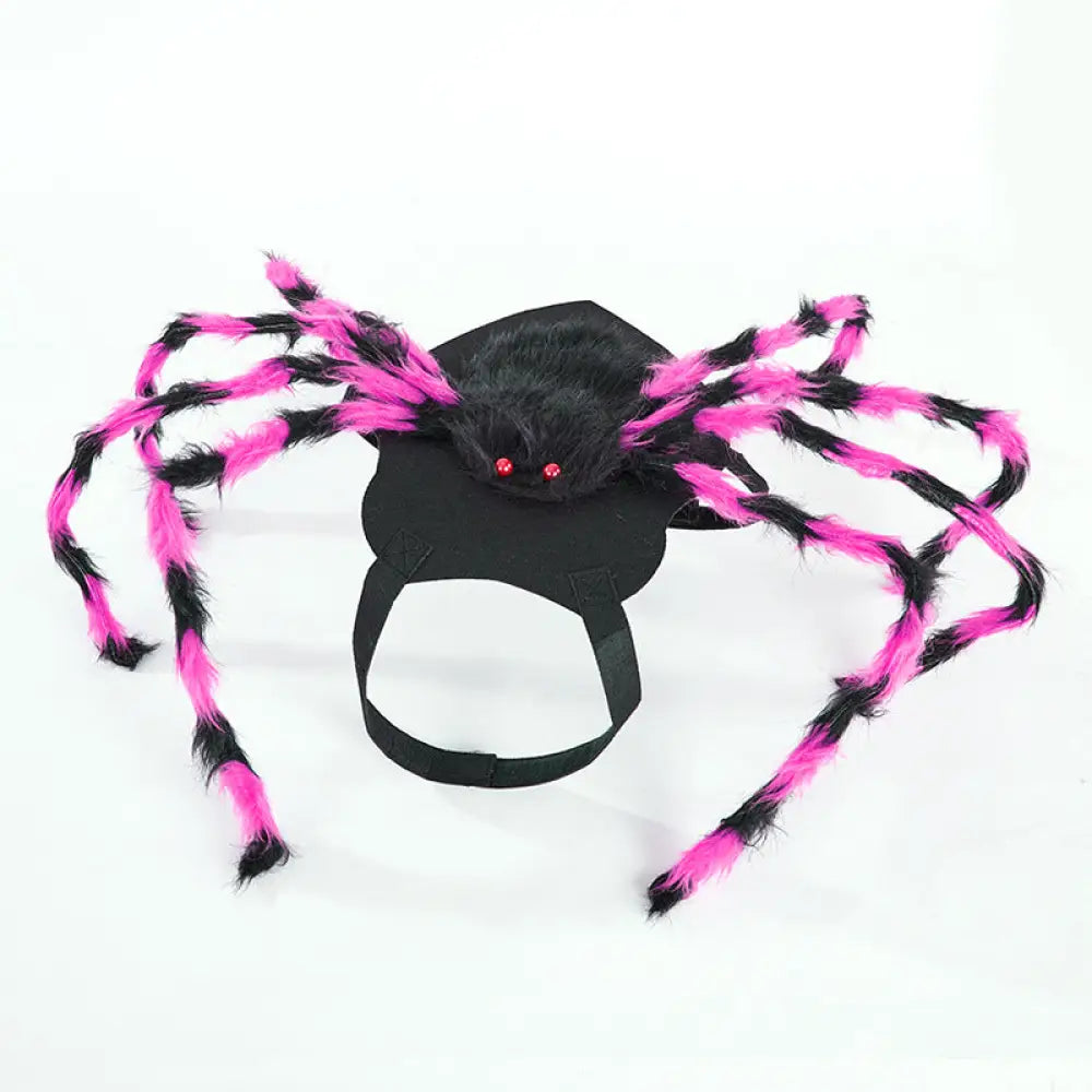 ハロウィン ペット コスチューム 面白い クモ バックパック 創造的 ネコ 犬 大小犬 パーティー 装飾 ペットウェア ID2748 ピンク / 106*40*26cm