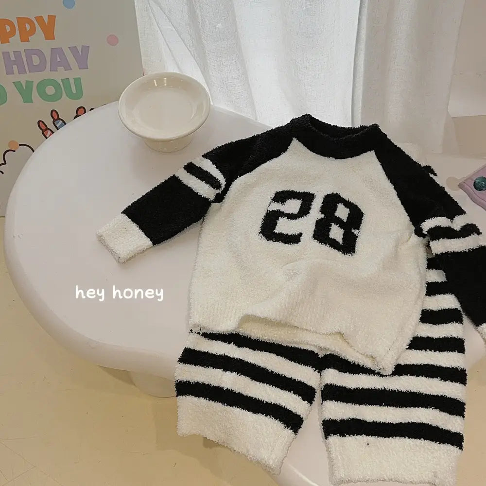 秋冬 フリース 可愛い パジャマ 親子用 厚手 保温 ルームウェア セット ふわふわ ID3071 タイプ⑤ / 90cm