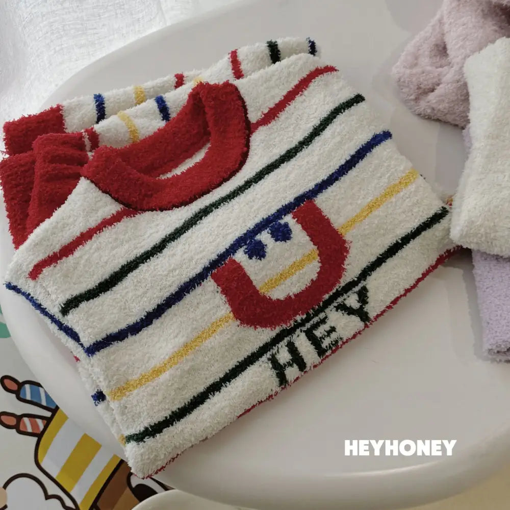 秋冬 フリース 可愛い パジャマ 親子用 厚手 保温 ルームウェア セット ふわふわ ID3071 タイプ④ / 90cm