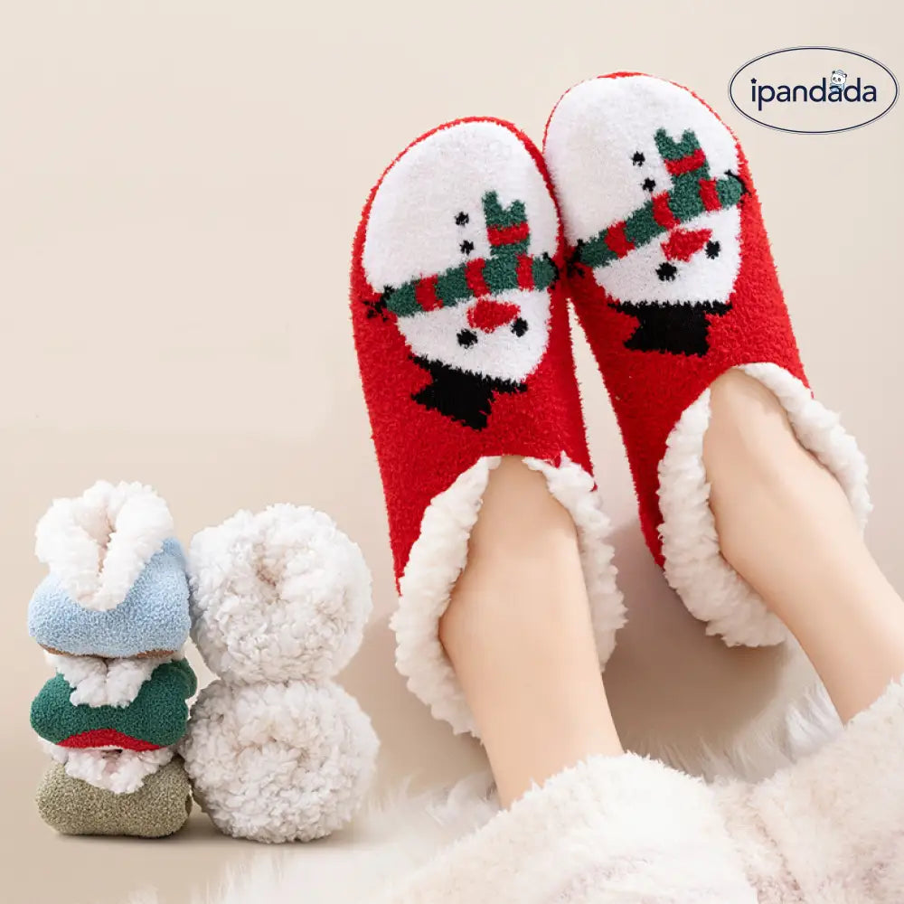 厚手ソックス 冬用 フリース入り 厚手 保温 シープボア 産後ソックス かわいい カートゥーン ルーム用 滑り止め付き フロアソックス ID3731 インテリア雑貨＞ファッション雑貨