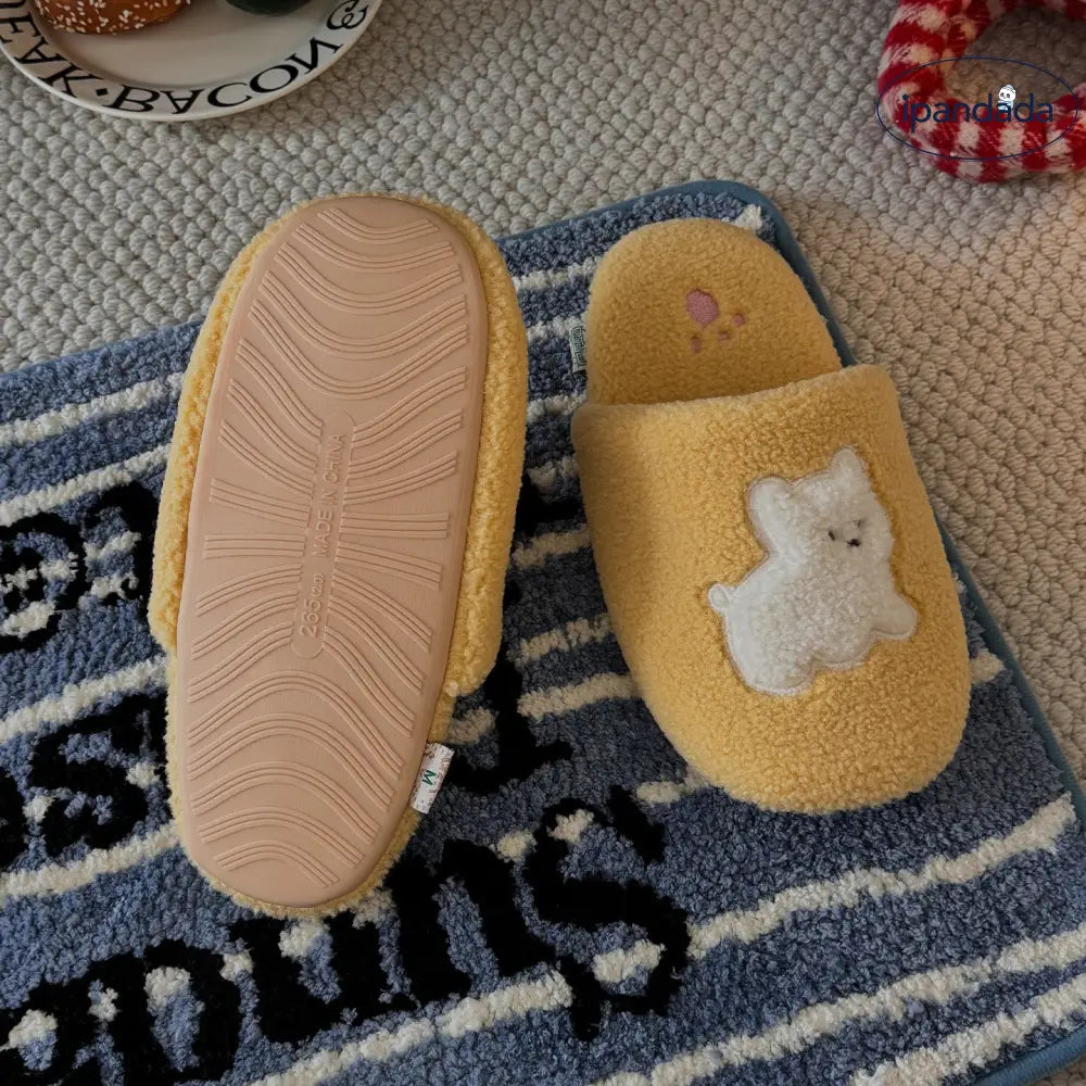 滑り止め付き フロア用 コットン スリッパ レディース 室内 保温 軽量 柔らかい 厚底 コットンスリッパ 冬用 ID3147 インテリア雑貨＞ファッション雑貨