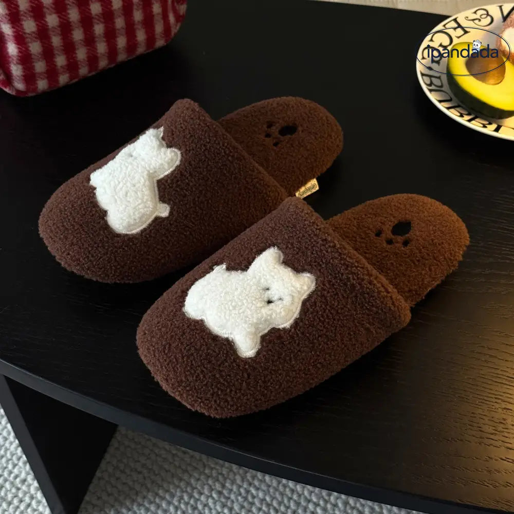 滑り止め付き フロア用 コットン スリッパ レディース 室内 保温 軽量 柔らかい 厚底 コットンスリッパ 冬用 ID3147 インテリア雑貨＞ファッション雑貨