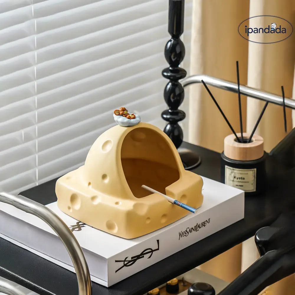 ID1196 クリエイティブ セラミック かわいい クリームチーズ 灰皿 ハムスター プレミアム デコレーション おしゃれ 天然素材 コンパクト 人気 おすすめ トレンド インテリア雑貨＞その他
