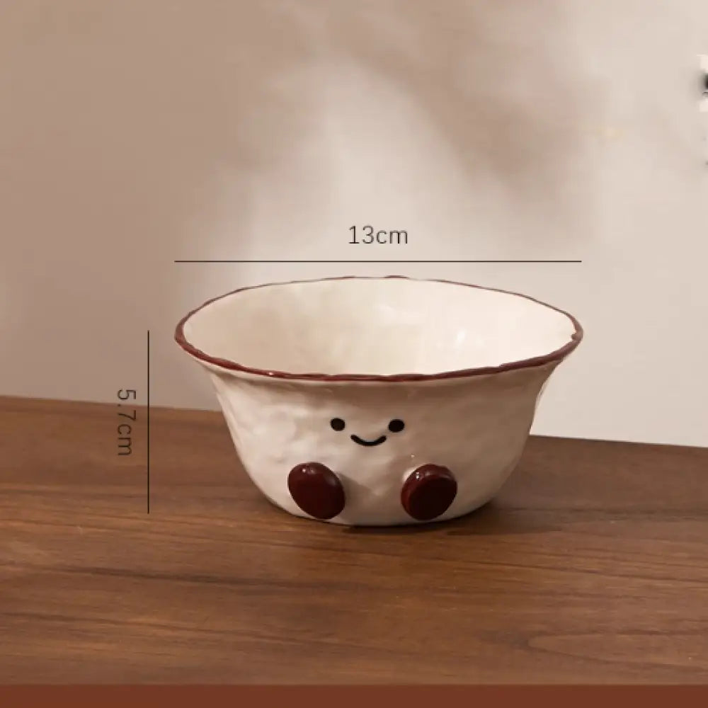 ID1212 かわいいココアビーンズ浮き彫り 陶器食器セット ご飯茶碗・マグカップ・プレート レンジ/食洗機対応 ギフトに最適 写真通り④ インテリア雑貨＞その他