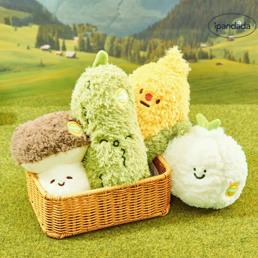 ID1449 野菜のぬいぐるみセット 白菜ちゃん レタスベイビー スイートコーン 癒しグッズ モフモフ素材 抱き心地最高 卒業ギフト プレゼントに最適