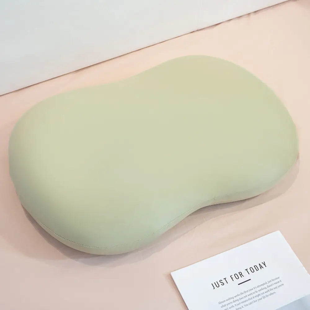 ID1588 まくら 冰丝 メモリーフォーム 枕 首サポート ソフトでへこまない ゾーン分け 側寝用 スローリバウンド 睡眠を助ける 枕 グリーン / S 寝具>クッション・グッズ