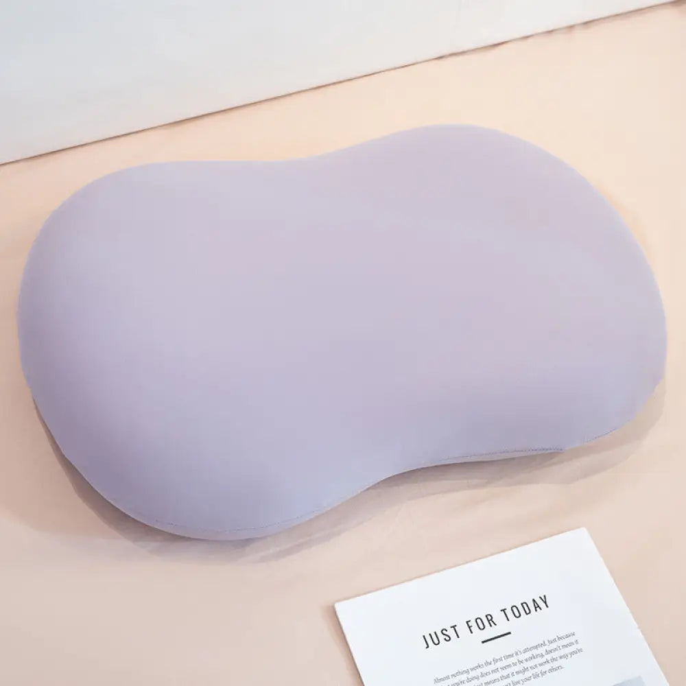 ID1588 まくら 冰丝 メモリーフォーム 枕 首サポート ソフトでへこまない ゾーン分け 側寝用 スローリバウンド 睡眠を助ける 枕 パープル / S 寝具>クッション・グッズ