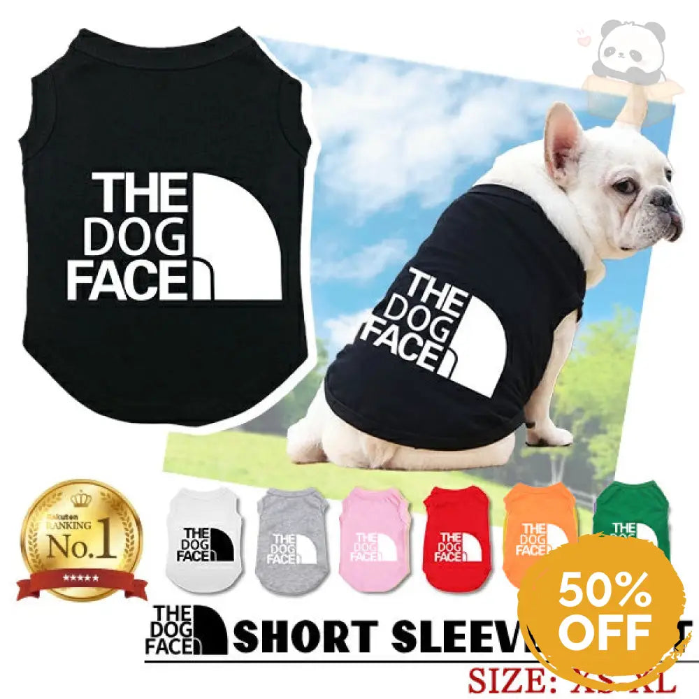 ID389 ドッグウェア THE DOGFACE 春 夏 秋 オールシーズンマナーウェア 抜け毛防止 薄手 暑さ対策 タンクトップ ノースリーブ スポーツ ドッグラン かわいい 涼しい ペットウェア 犬服 ペット用品＞ウェア