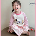 ID450 パジャマ キッズ 長袖 ルームウェア 寝巻 上下セット 女の子 春 80cm 90cm 100cm 110cm 120cm 130cm 140cm 韓国 風 セットアップ 子供 ジュニア 幼稚園 やわらか おしゃれ 子供服