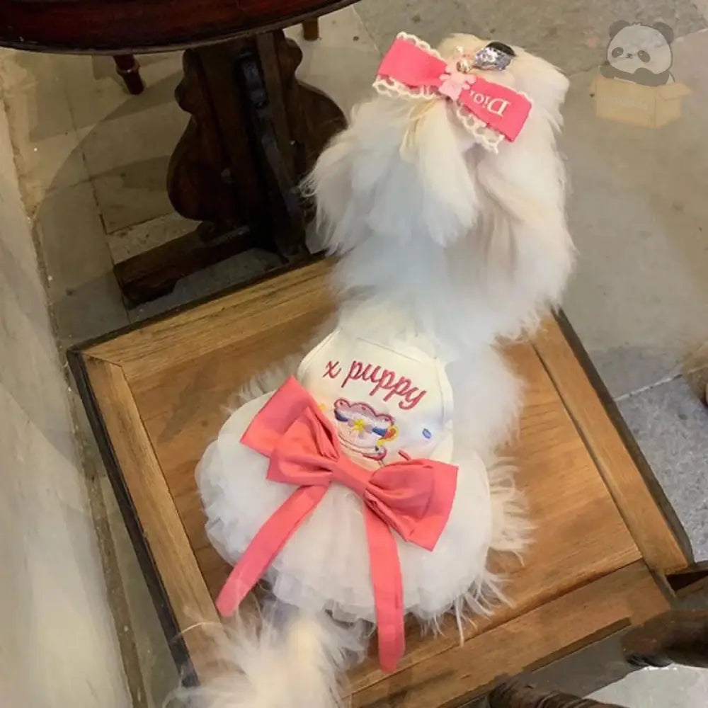 ID463 犬服 犬ドレス ドッグウェア ウェディングドレス 春夏 可愛い ペット 服 トイプードル チワワ 韓国風 パーティードレス ワンピース 記念パーティー 犬猫 型犬 小型犬 中型犬 犬の服 ペット服 ペット用品＞ウェア