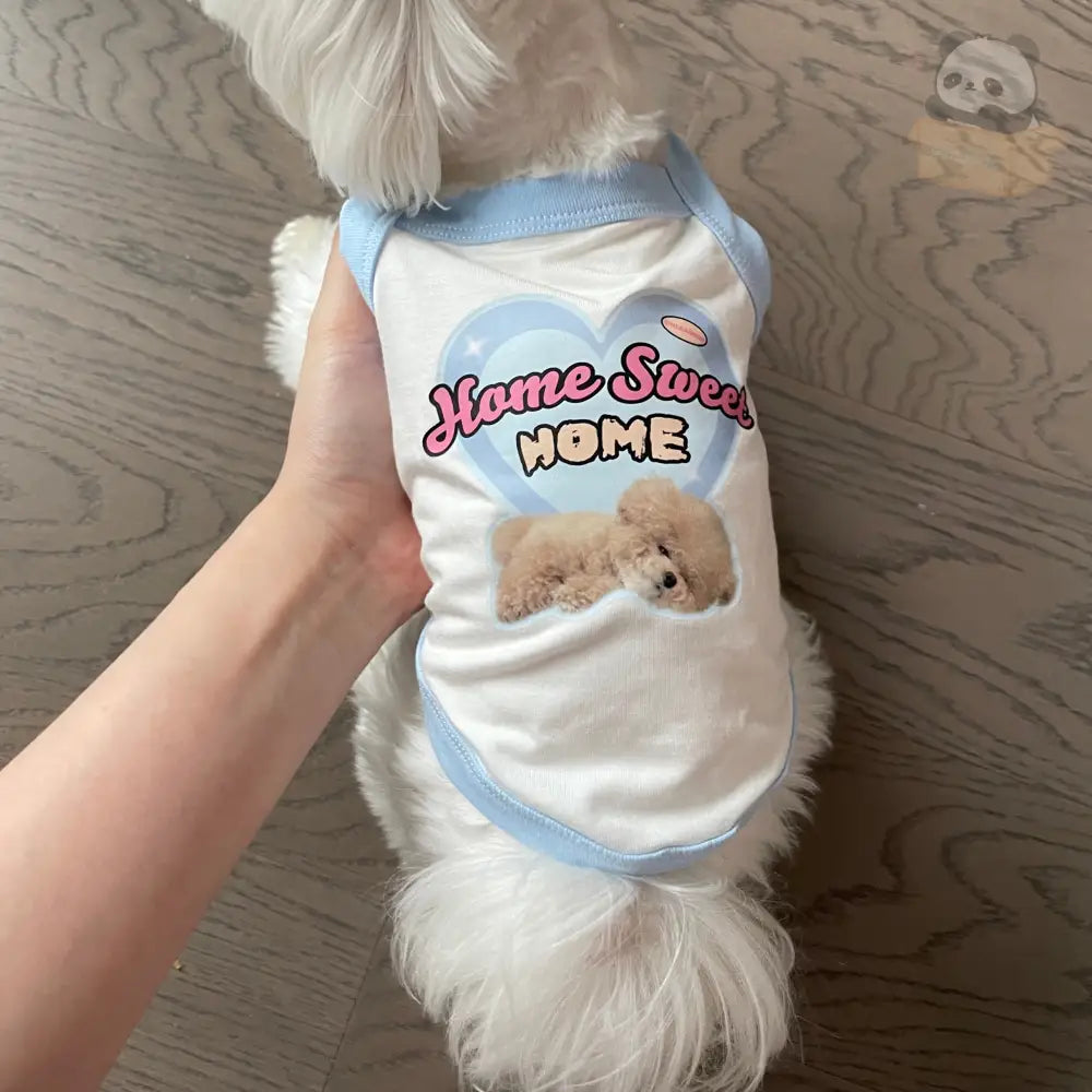 ID554 犬服 アルファベット 春 夏 春服 夏服 秋服 ドッグウェア シンプル 配色 犬用タンクトップ ノースリーブ シンプル 可愛い おしゃれ お散歩 お出かけ 部屋着 タンクトップ トップス タンクトップ ブルー / S