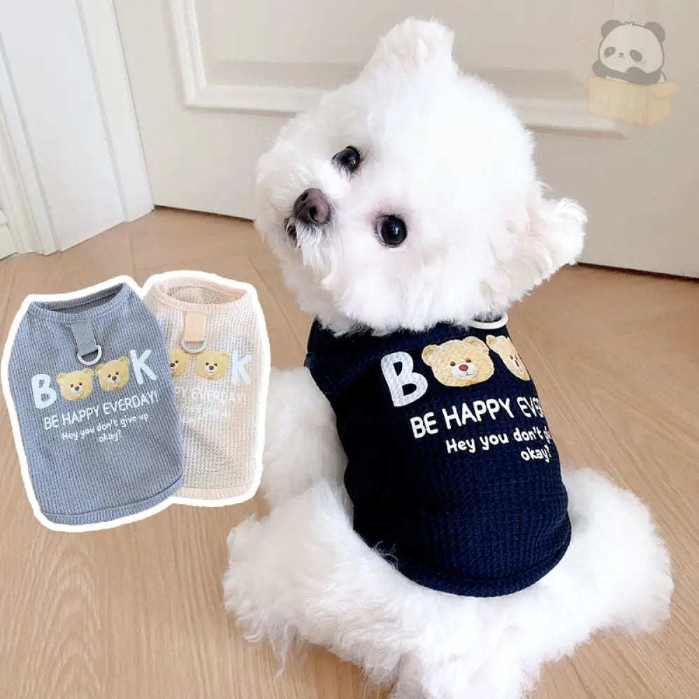 ID570 春 ペット チョッキ 子犬 猫用 おしゃれ 柔らかい 快適 ゴム入り ビションフリーゼ トイプードル シュナウザー 小型犬服 ペット用品＞ウェア
