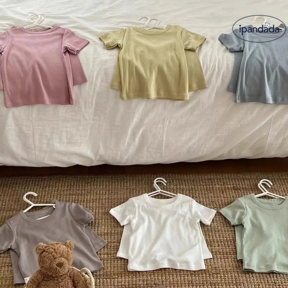 ID649 6色展開 パジャマ キッズ 半袖 夏 ルームウェア 寝巻 上下セット 女の子 男の子 綿 メンズ レディース 80cm 90cm 100cm 110cm 120cm 130cm 140cm 150cm 160cm 韓国 風