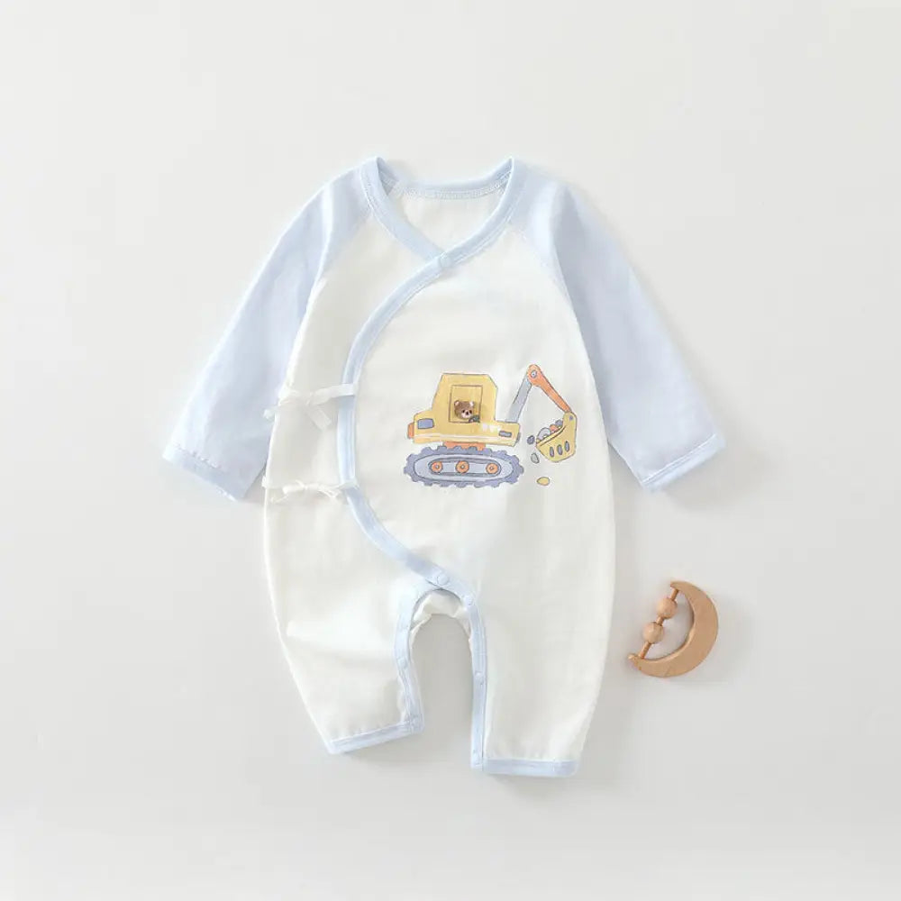 ID652 ベビー 子供 赤ちゃん 寝冷えパジャマ 10色展開 温活 キッズ お部屋着 夏 赤ちゃん 保育園 男の子 女の子 コットン タイプ⑦ / 52cm ベビー＆キッズ＞ベビー