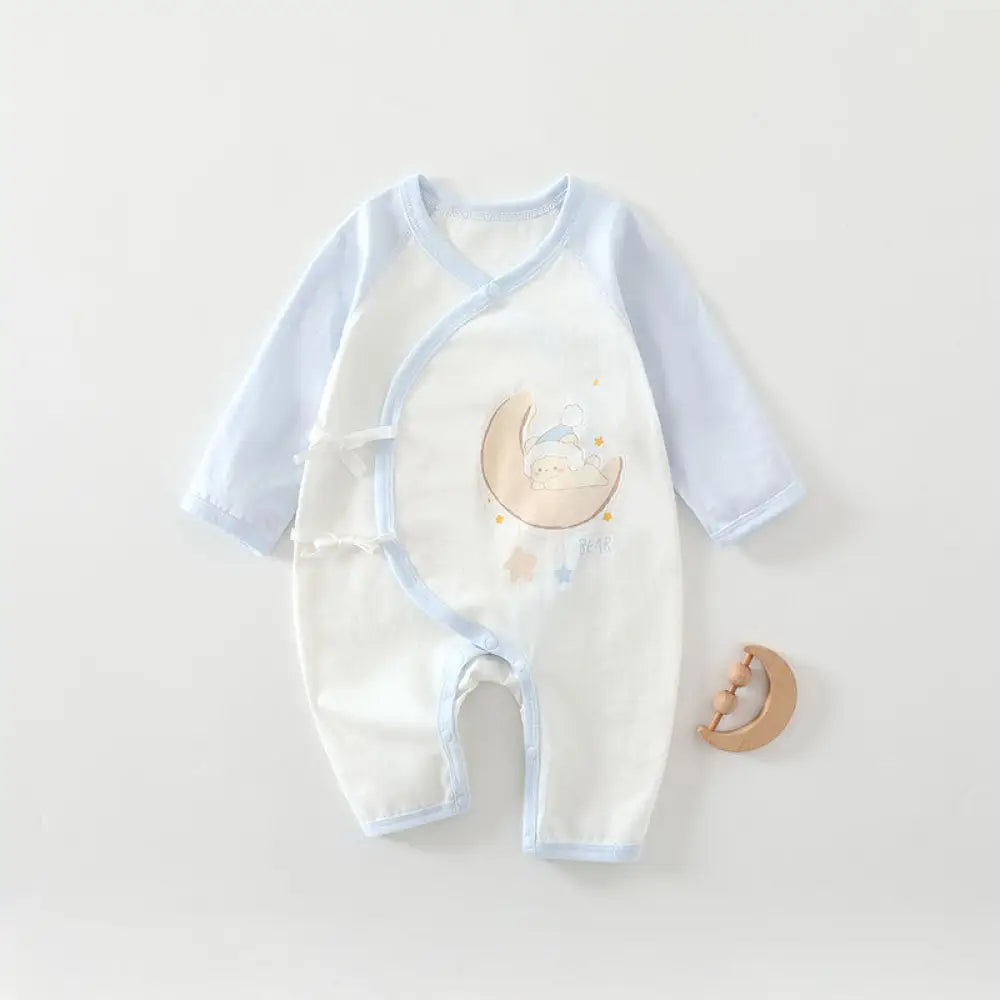 ID652 ベビー 子供 赤ちゃん 寝冷えパジャマ 10色展開 温活 キッズ お部屋着 夏 赤ちゃん 保育園 男の子 女の子 コットン タイプ⑤ / 52cm ベビー＆キッズ＞ベビー