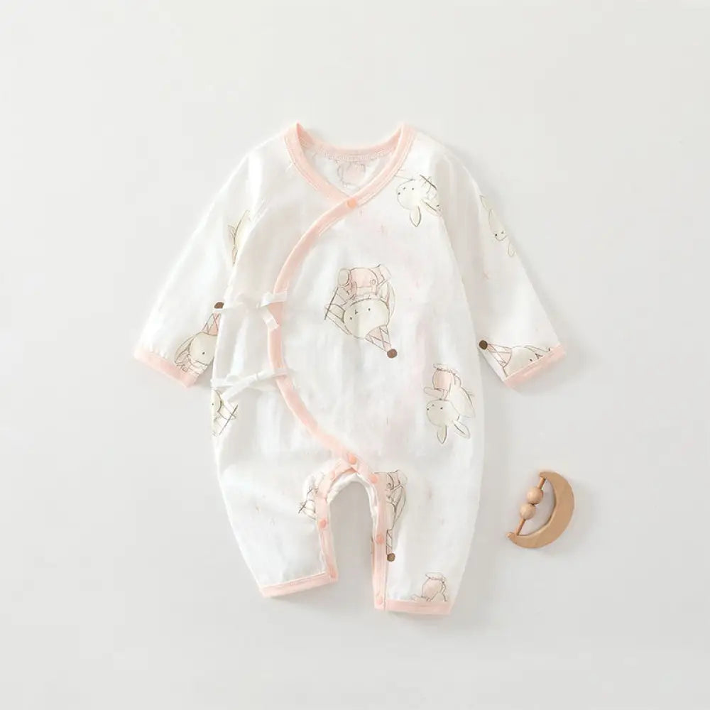 ID652 ベビー 子供 赤ちゃん 寝冷えパジャマ 10色展開 温活 キッズ お部屋着 夏 赤ちゃん 保育園 男の子 女の子 コットン タイプ① / 52cm ベビー＆キッズ＞ベビー