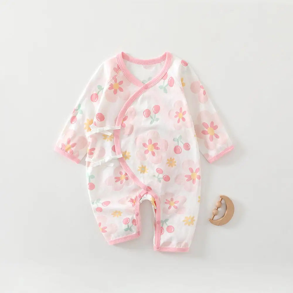 ID652 ベビー 子供 赤ちゃん 寝冷えパジャマ 10色展開 温活 キッズ お部屋着 夏 赤ちゃん 保育園 男の子 女の子 コットン タイプ⑩ / 52cm ベビー＆キッズ＞ベビー