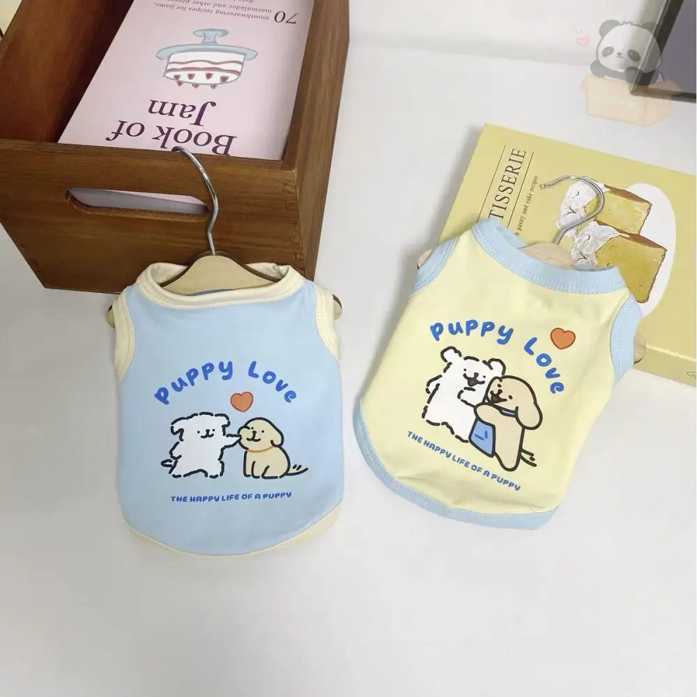 ID675 犬服 ドッグウェア タンクトップ 春夏 抜け毛防止 小型犬用 Tシャツ 春用 夏用 可愛い おしゃれ お散歩 快適 イヌ用 わんちゃん ペット用品＞ウェア