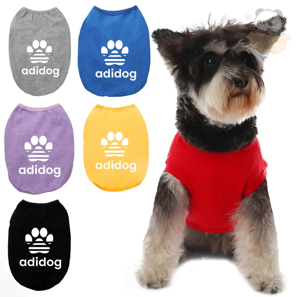 ID676 犬服 ドッグウェア タンクトップ adidog アディドッグロゴタンクトップ ノースリーブ 抜け毛防止 ペット服 春服 夏服 贈答品 ギフト プレゼント 誕生日 ペット用品＞ウェア