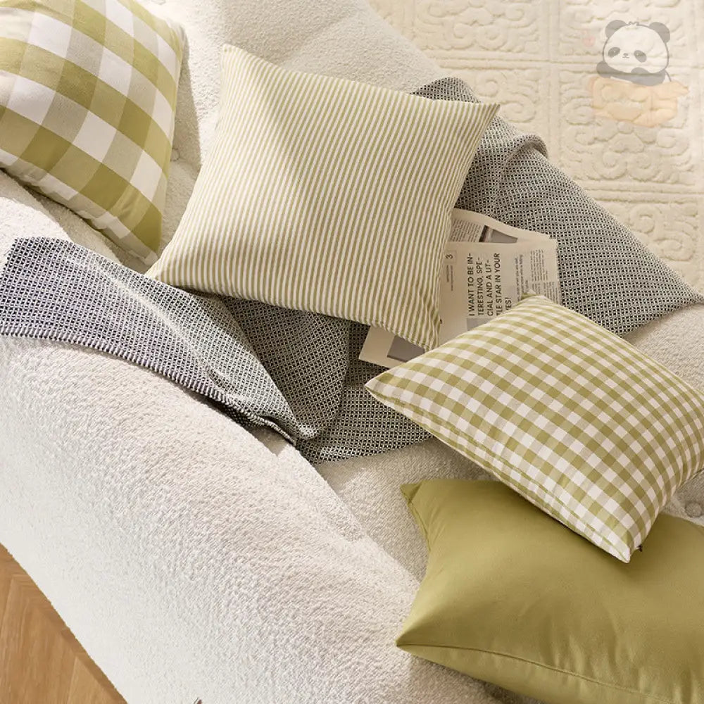 ID834 全4色 クッションカバー クッション中身 45×45cm 50×50cm 40×40cm お洒落 洗濯可 丸洗い オールシーズン インテリア モダン 柔らか カバー クッション 春 夏 秋 冬 ベッド 軽量 おしゃれ
