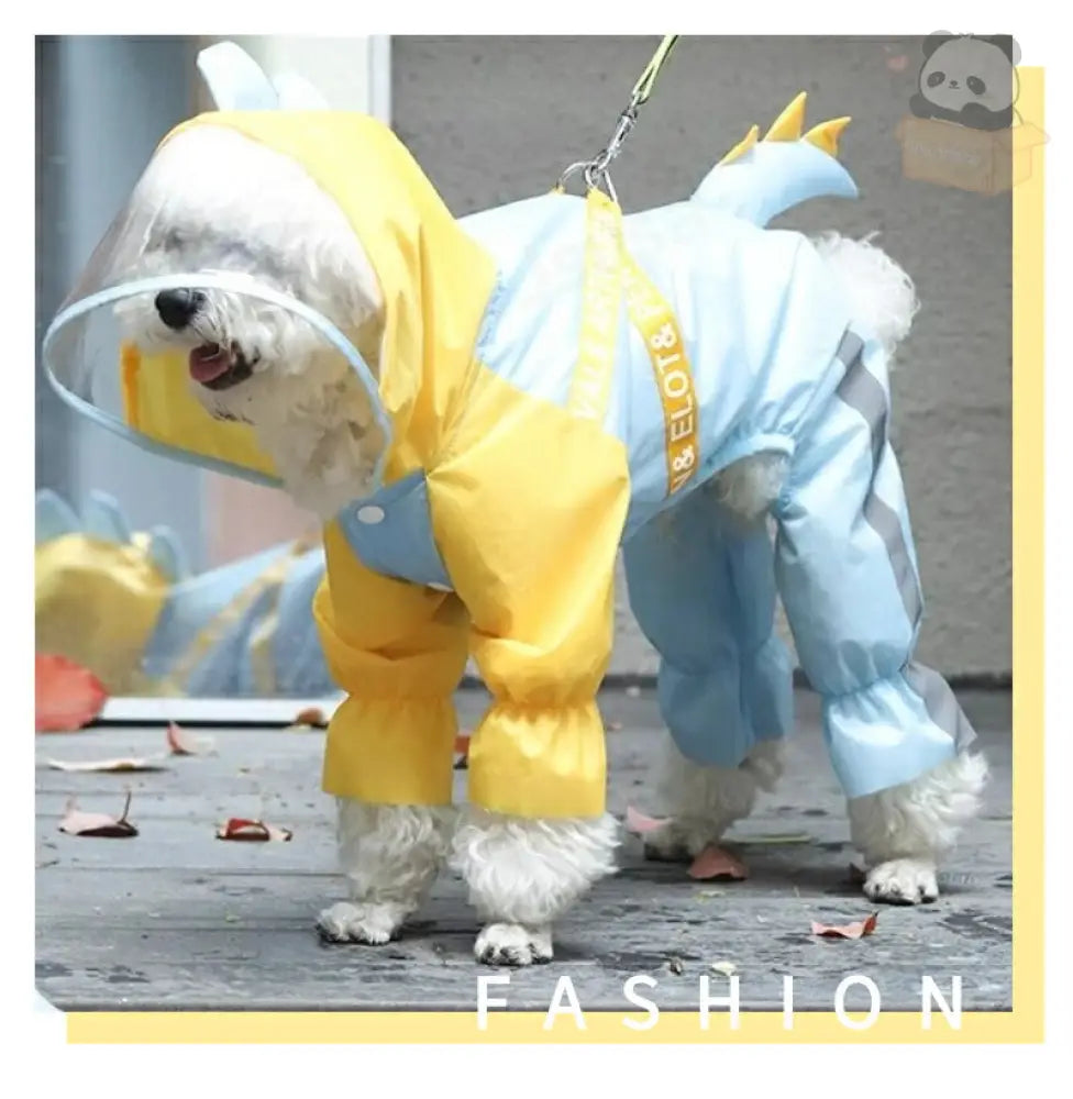 ID906 犬 レインウェア ハーネス一体型 小中型犬雨具 ペットレインコート レインウェア ドッグ雨具 散歩 お出かけ ペット用品 レイングッズウエア 雨カッパ ペット用品＞ウェア