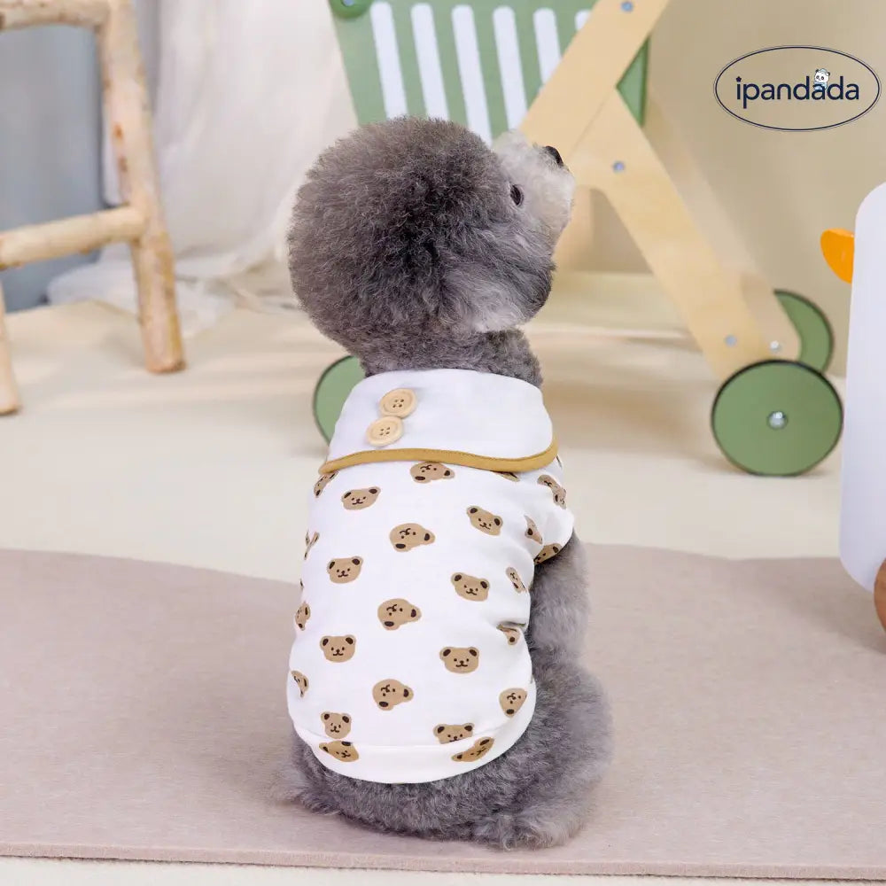 ID723 インスタ ペット クマ 綿 ベスト 猫 服 かわいい 快適 犬 タンクトップ カップル スカート 薄手 春夏 服 ペット用品＞ウェア