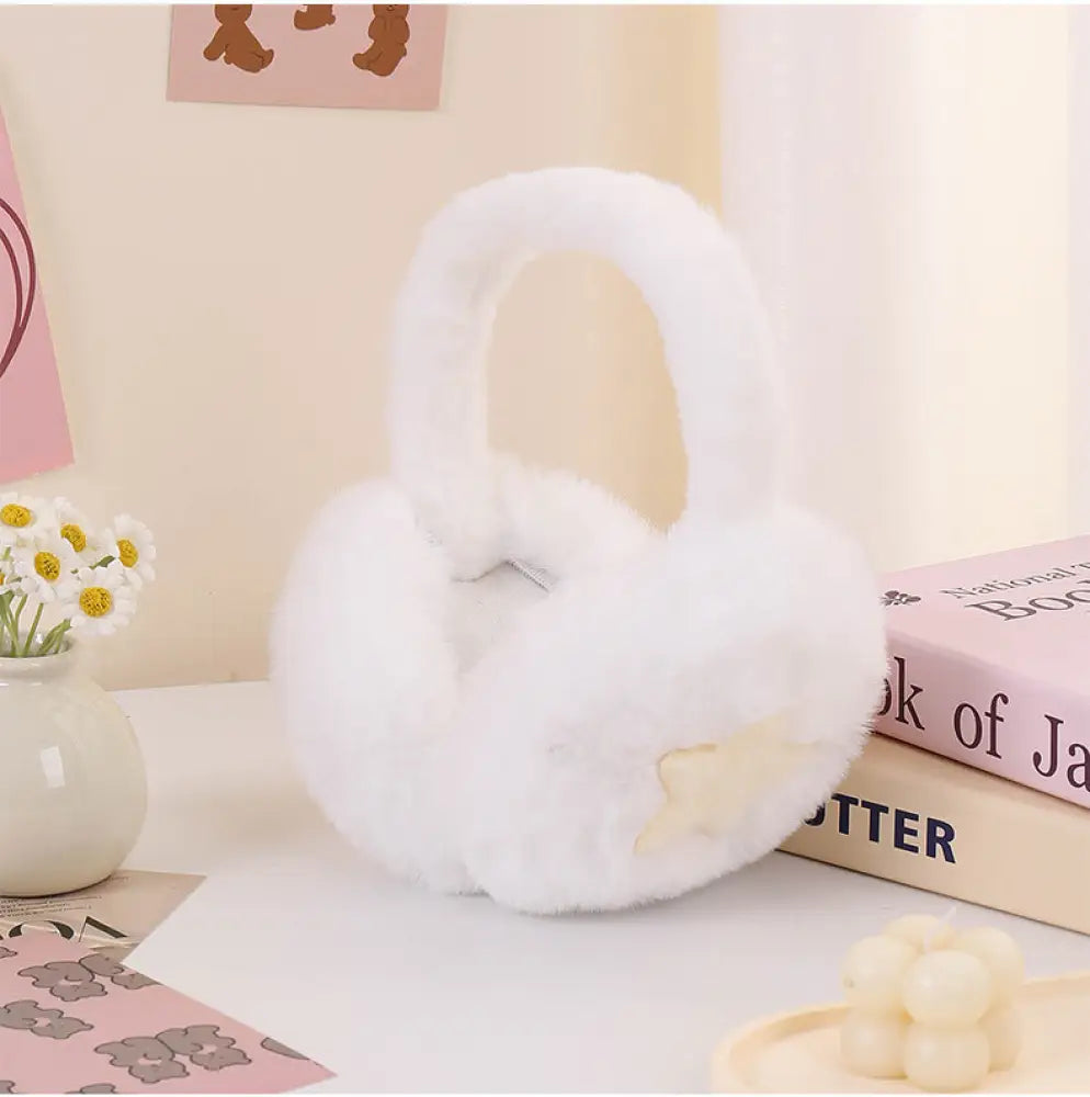 イヤーマフ 保温 冬用 バタフライボウ 毛フリース 耳保護 レディース 大人用 屋外 防風 防寒 イヤーマフ ID3112 イエロー