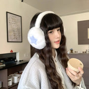 イヤーマフ 保温 冬用 バタフライボウ 毛フリース 耳保護 レディース 大人用 屋外 防風 防寒 イヤーマフ ID3112