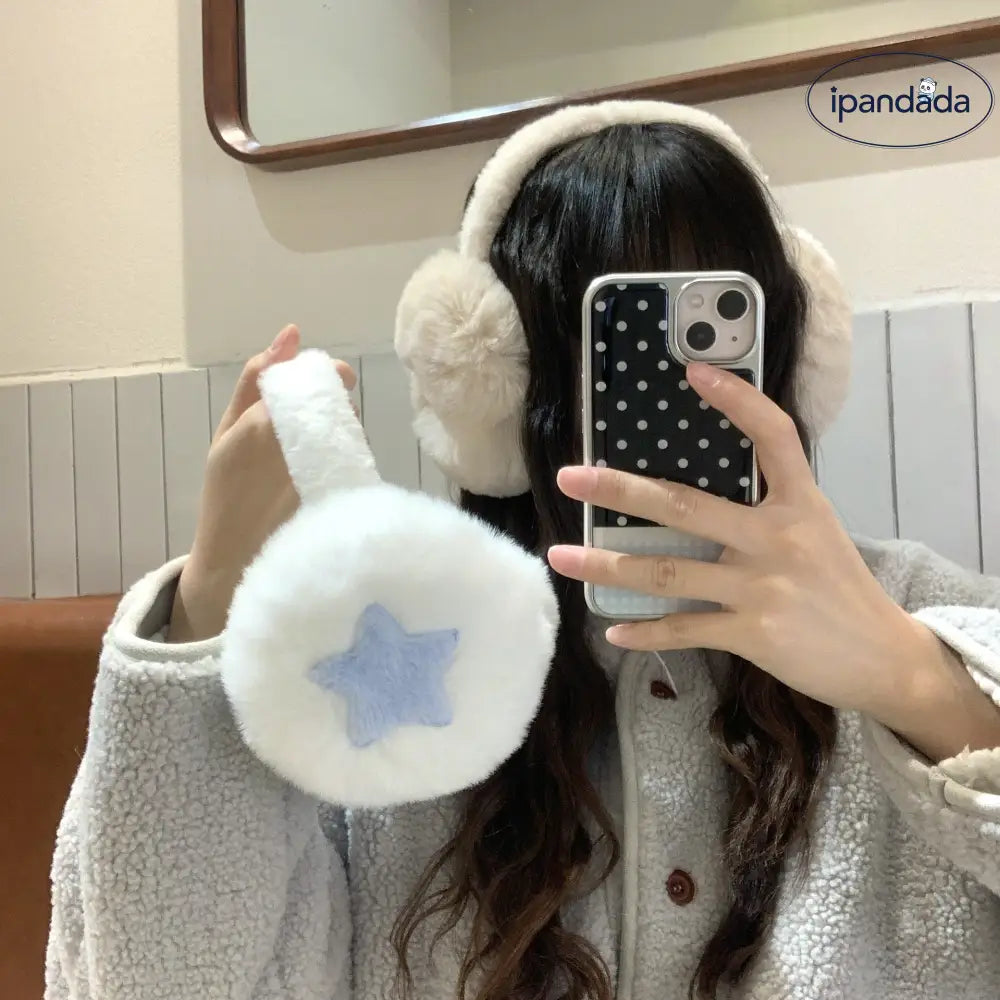 イヤーマフ 保温 冬用 バタフライボウ 毛フリース 耳保護 レディース 大人用 屋外 防風 防寒 イヤーマフ ID3112