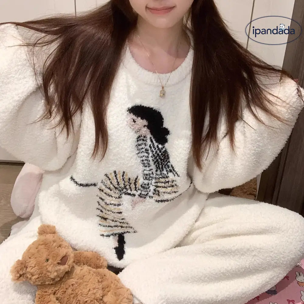 極暖 パジャマ セット 冬用 厚手 保温 ルームウェア 大きいサイズ 部屋着 セット ID3976