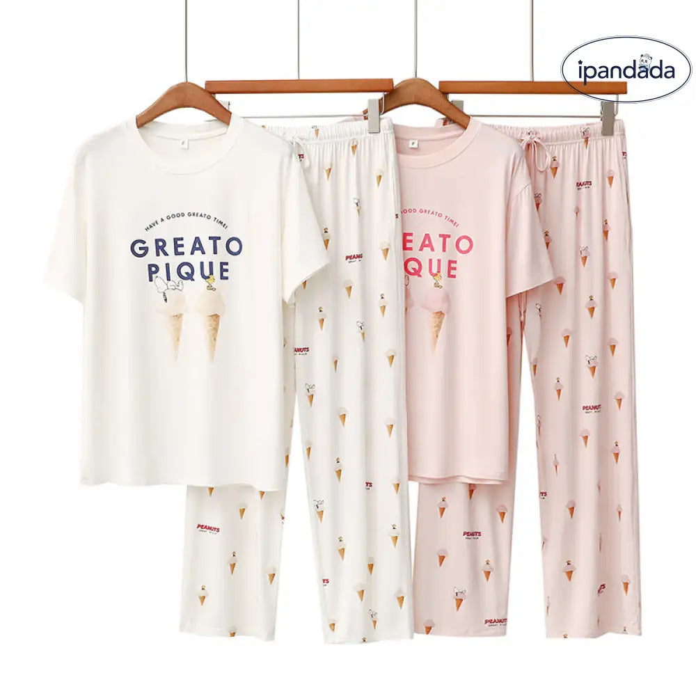 ID507 パジャマ レディース 部屋着 ルームウェア レディース かわいい 上下 セット 夏 涼しい ナイトウェア ゆったり 五分袖 寒暖差 ギフト プレゼント リラックス レディース＞セットアップ