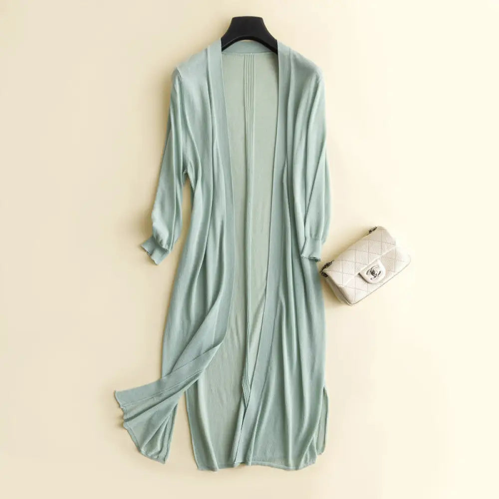 ID1577 接触冷感 カーディガン ロング ロングカーディガン 接触冷感 UV対策 UVカット カーディガン サマーニット トッパーカーデ 速乾 涼しげな コットンカーデ 羽織り アウター トップス ロングカーディガン 夏 uv