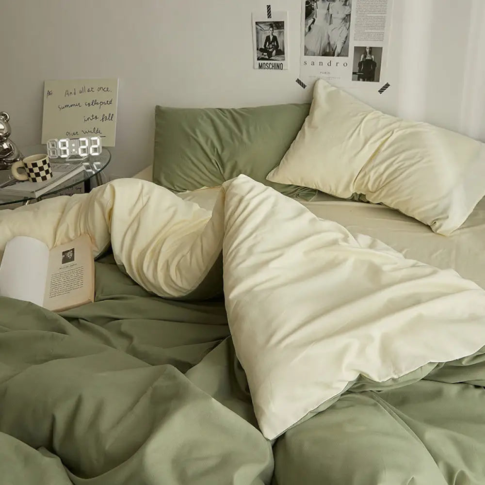 ID918 布団カバー セット 洗える 速乾 抗菌 防臭 3点 4点 枕カバー 掛布団カバー ボックスシーツ 高密度 軽量 水洗い シングル セミダブル ダブル 布団カバー セット カバーセット 寝具カバー ギフト タイプ⑤