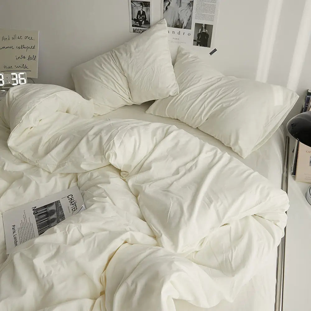 ID918 布団カバー セット 洗える 速乾 抗菌 防臭 3点 4点 枕カバー 掛布団カバー ボックスシーツ 高密度 軽量 水洗い シングル セミダブル ダブル 布団カバー セット カバーセット 寝具カバー ギフト タイプ⑦