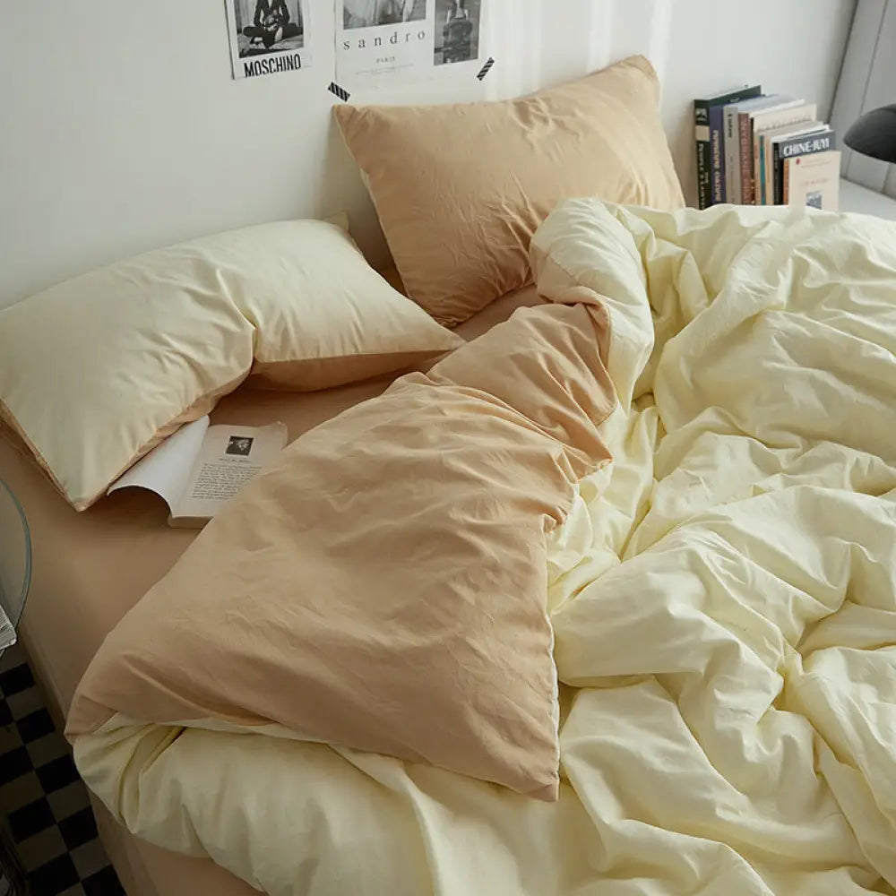 ID918 布団カバー セット 洗える 速乾 抗菌 防臭 3点 4点 枕カバー 掛布団カバー ボックスシーツ 高密度 軽量 水洗い シングル セミダブル ダブル 布団カバー セット カバーセット 寝具カバー ギフト タイプ⑥