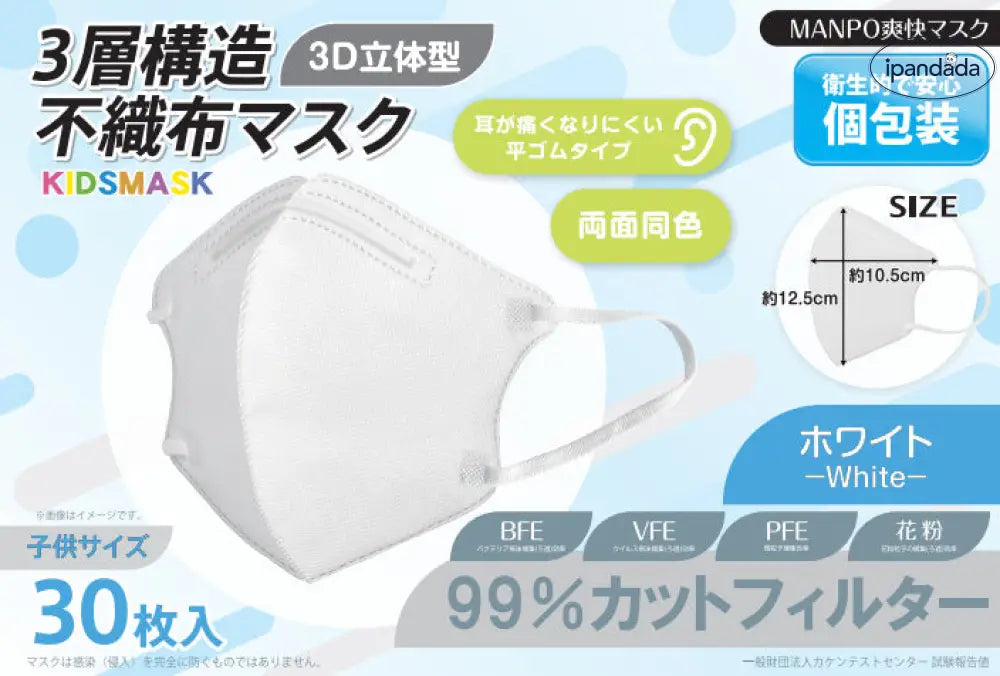 ID1418 超薄型 通気性 小顔見え 使い捨てマスク カラフル 個包装 耳に優しい 携帯用 花粉対策