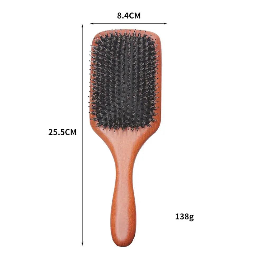 敬老の日 ヘアブラシ 豚毛 パドルブラシ 獣毛 ヘッドスパ クシ ブラシ